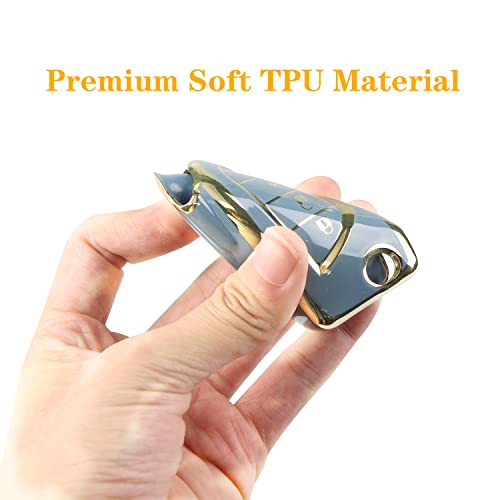 Mild East For Toyota Flip Key Fob Cover With Keychain, Soft Tpu 4 Button Car Key Shell Case For Avalon Camry Corolla Fortuner Highlander Levin Rav4 Sequoia Sienna Tacoma Tundra Yaris, Blue #TOP4