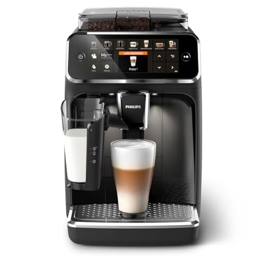 Philips 5400 Series Macchina da Caffè Automatica - Montalatte LatteGo, 12 Bevande, Display Intuitivo, 4 Profili Utente, Nero (EP5441/50)