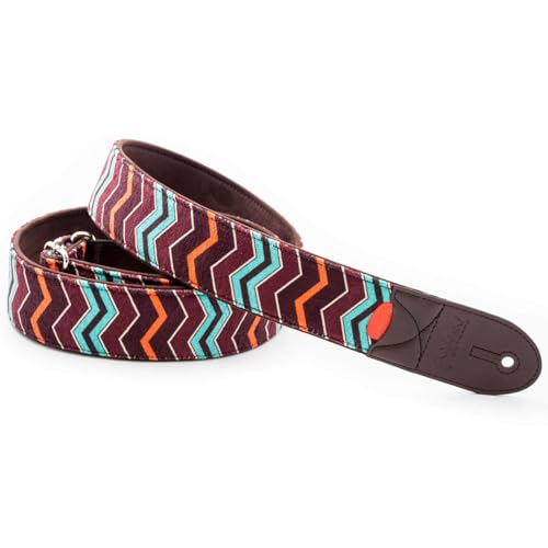 [RightOn! STRAPS] ���C�g�I���X�g���b�v�X �M�^�[�E�x�[�X�p�X�g���b�v 5cm�� 80�`145cm ZIGGY TEAL
