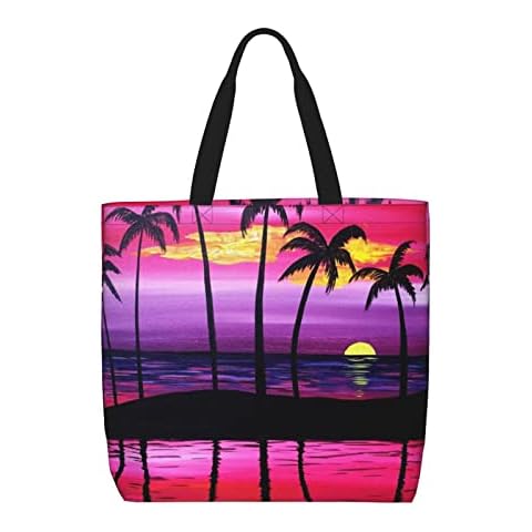 VGFJHNDF Tropical Palm Tree Reusable Bag Cover