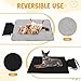 Hundedecke für Unterwegs, Faltbare Wasserdichte Haustier Decke Camping Decke Hund Katze Mat Wärmende Decke, Hundebett Hundematte für Outdoor Innen Große Reisedecke für Haustier, 100 x 70 cm (Schwarz)