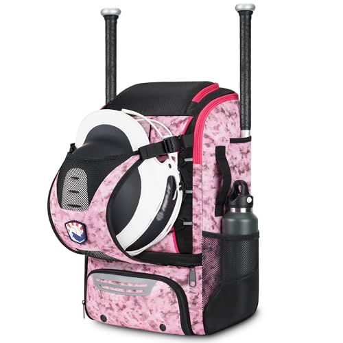 VBK Softball Bag for Girls,Kids Baseball Bag,Baseball Backpack for Boys,Tball Bag,Youth Baseball