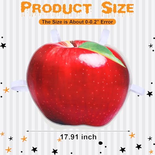 Chuarry Get The Real Apple Halloween Costume Red Apple Costume Fun Fruit Food Costume For Halloween Party thumb #1