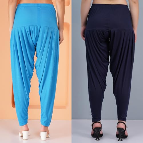 Image of Buy That Trendz Patiala Salwar for Women Relaxed Fit Viscose Patiyala Salwar Harem Bottom Pants