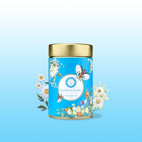 Image of Himalayan Firefly Combo Pure Chamomile and Ashwagandha Tea Monthly Pack | Herbal Floral and Root Loose Blend | Dried Flowers and Roots Infusion for Daily Beverage | Home Office Use | Pack of 2-100g