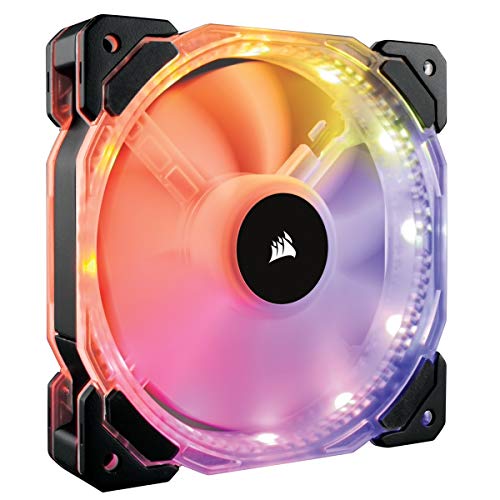 Corsair HD Series, HD120 RGB LED, 120mm High Performance RGB LED PWM single fan with controller
