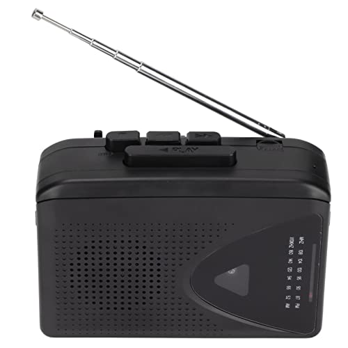 Tragbarer Kassetten Rekorder, FM AM Radio Tape Player, Eingebautes Mic, 2AA Batterie oder USB-Netzteil