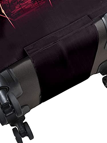 Image of Cortina Luggage Cover Trolley Travel Covers Washable Dust Proof Anti-Scratch Suitcase Protector, Medium-Black Yellow