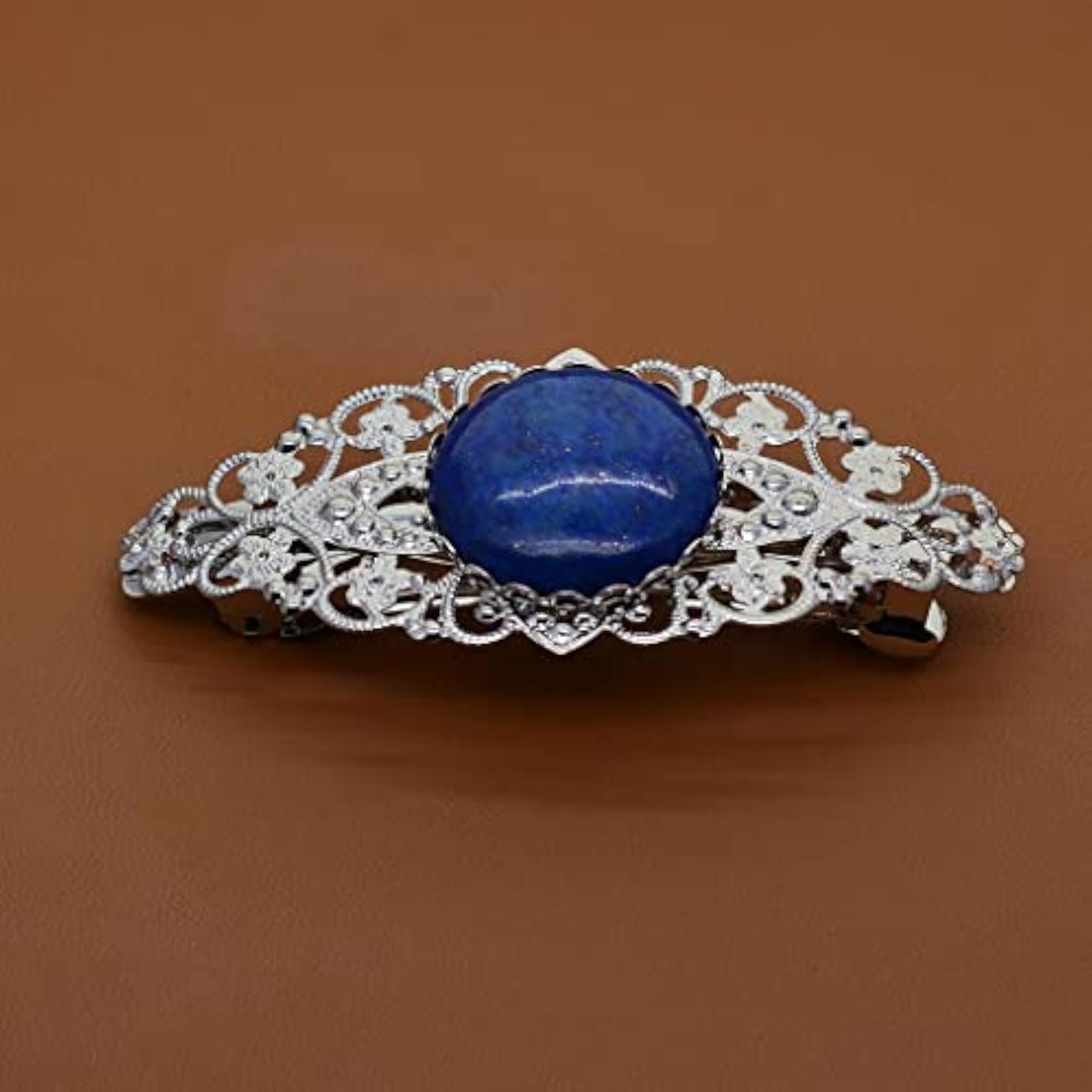 2pcs Hair Clip Filigree Flower Blank Setting Base DIY Findings
