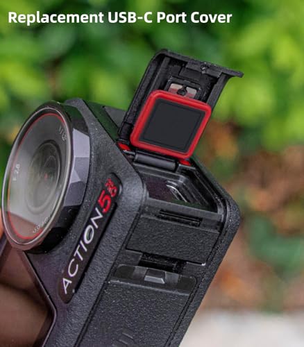 Cubierta de puerto USB-C para DJI OSMO Action soluciona la pérdida de la tapa impermeable original 3