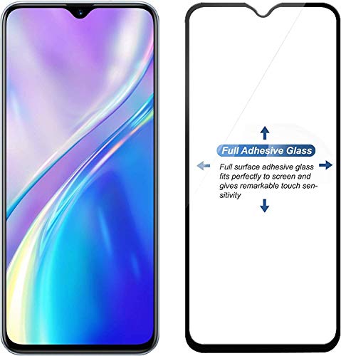 Image of Screen Protector for Realme X2 / XT / 5 Pro (Black) Tempered Glass Edge-to-Edge 6D Screen Guard With Installation Kit
