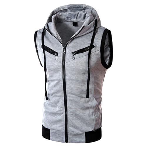 Débardeur à capuche casual pour homme idéal pour le sport et les sorties décontractées