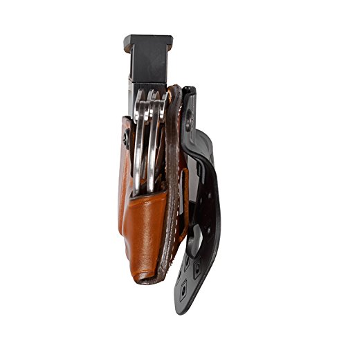 Aker Leather 519 Dms Combo Handcuff Case And Magazine Pouch, Beretta 92 Double Stack 9Mm, Tan #TOP2