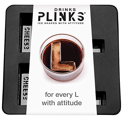 Refractarios, Video On Demand DRINKSPLINKS - Moldes personalizados para cubitos de hielo con letra L, molde de cubeta de hielo con monograma personalizado para iniciales únicas, bandejas de...