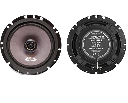Alpine Ute-73Bt Digital Media Receiver+Alpine Pair Sxe-1726S 6.5" 2-Way Car Audio Coaxial Speakers +Free Mobile Bracket, Tweeter Tw600, Electrical Tape Bt1700 #TOP1