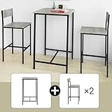 Zoom IMG-1 sobuy set 3 pezzi tavolo