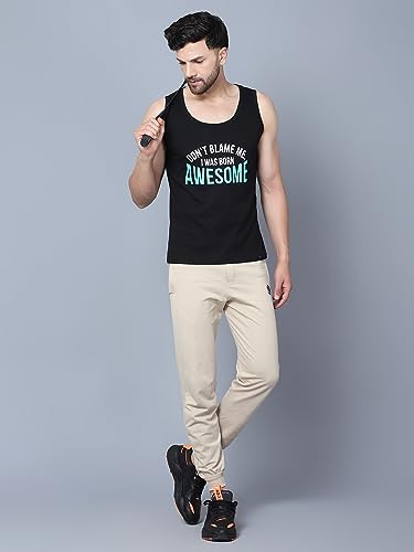 Image of Designer Men Vest Versatile Cotton Sando /Baniyan /Ganji for Boys - Perfect for Gym Workouts, Vacations, and Beaches