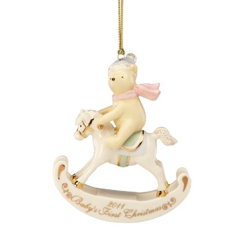 Lenox Disney Showcase 2011 Winnie the Pooh Baby's First Christmas Ornament