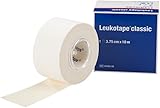 ✅ Leukotape classic verfügt über eine hohe Klebkraft und ist wasserabweisend. Es ist besonders zugfest und unelastisch und geeignet für funktionelle Verbände zur Behandlung und Vorbeugung von Verletzungen von Muskeln, Bändern und Gelenken, starre Gelenkimmobilisierung, Sportverletzungen (Zerrungen und Verstauchungen)