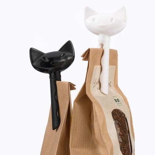 Koziol MIAOU Bag Clip, Black/White, 2-Piece