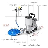 Maszyna do malowania pistoletem, opryskiwacz wysokociśnieniowy Airless, wysoki przepływ 2,5 l/min, trzy regulowane prędkości, antypoślizgowe i przenośne, do malowania mebli