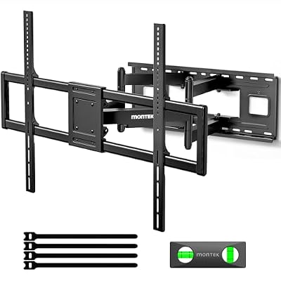 monTEK Heavy Duty XXL Full Motion TV Wall Mount for 60-120 inch Extra Large TVs, Holds 265 lbs, Max VESA 900x600, 27.7" Extension, Swivel & Tilt, Preassembled, Fits 12–24" Studs, LED/LCD/OLED 4K/8K