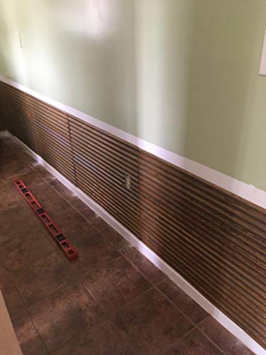 CeilingConnex Steel Rustic Corrugated Metal Wainscoting (Rusted) - Corrugated Metal Sheets, Metal Wall Panels - Dakota Tin