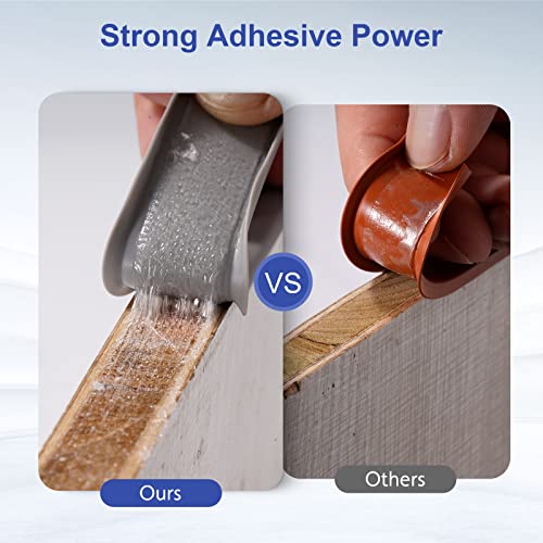 Image of U-Shape Edge Banding, 16.4ft TPE Self Adhesive Veneer Edging Trim Flexible Corner Edge Protector, Furniture Edge Strip for Countertop Table Cabinet Shelve Restoration (12mm, Grey)