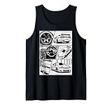 Old JDM cartoon, idée cadeau pour hommes et femmes Débardeur