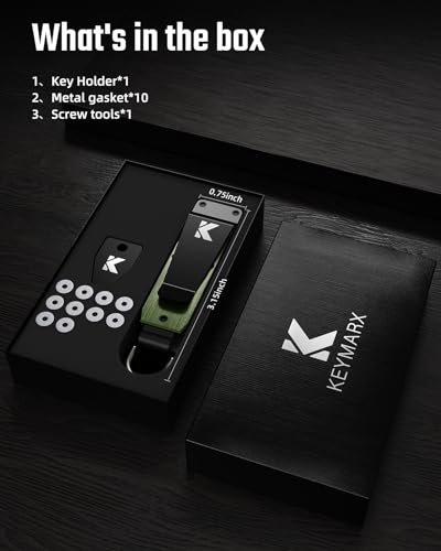 Image of Key Organizer for Men Compact Key Holder Minimalist Key Case Metal Key Chain Key Holder for Keychain Secures 2-5 Keys