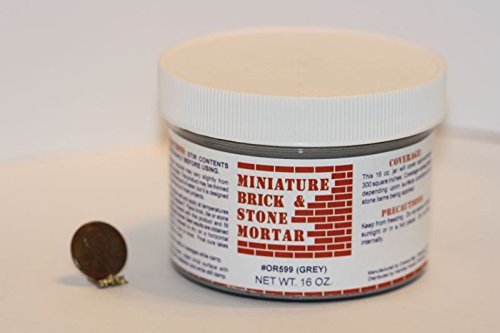 Mini-Brick Mortar, 16 Oz., Gray