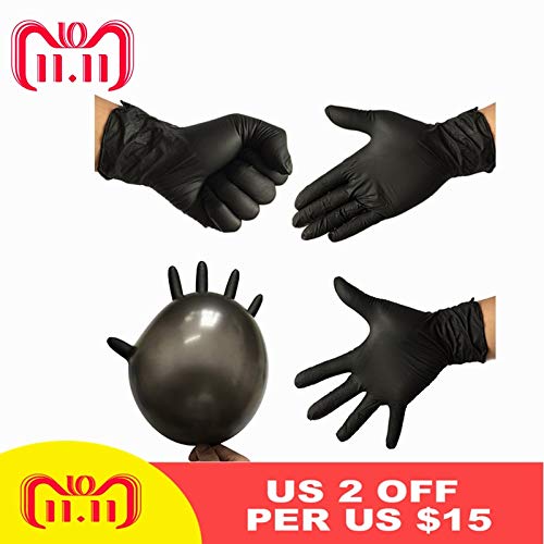 Buy Generic ATOMUS 10pcs Disposable Soft Black Tattoo Gloves Dental