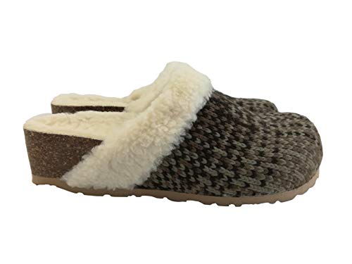 Silfer Shoes - Zuecos de Lana para Mujer Marrón marrón Marrón Size: 38 EU Cover