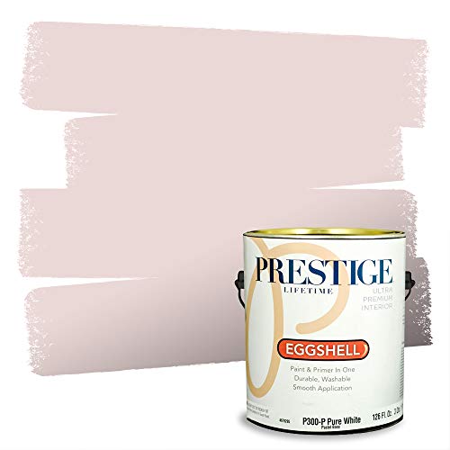 PRESTIGE Paints Interior Paint and Primer In One, 1-Gallon, Eggshell, Comparable Match of Benjamin Moore* Paisley Pink*
