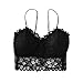 MINYING Tube Top de Dentelle Soutiens-Gorge de Sport Femme Florale pour Femmes Bra Top sans Couture Bandeau Extensible avec Coussin de Poitrine Amovible, Enveloppe de Poitrine en Dentelle