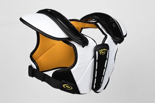 image for TackleBar Football Shoulder Pads (Small), Black, White, Gold