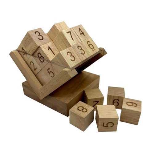 Cube Sudoku 3D en bois d'ingénierie puzzle de collection aux finitions soignées - 4