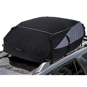 Gutsbox Autodakkoffer, 425 liter, opvouwbare dakkoffer, bagagebox, 600D waterdicht, dakbagagedrager, opbergbox voor reizen en bagagetransport