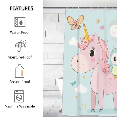 Rideau de douche imperméable anti éclaboussures grand format polyester - 3