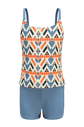 Girls Two Piece Swimsuits Tankini Bathing Suit with Boyshort Kids Swimwear Set