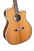 Cort Essence Series ES-GA4 Grand Auditorium Cutaway Acoustic Electric Guitar, Natural Semi Gloss (GA4NSG)