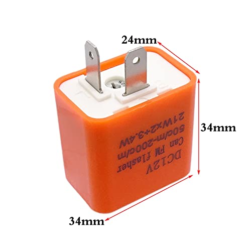 Luz señal giro moto estable con relé intermitente LED universal 12V 3