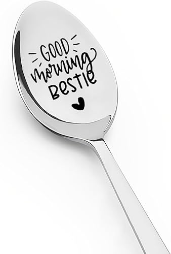 Regalos para mejores amigas, para mujeres, niñas, buenos días, para mejores amigos, cucharas para amantes del café, té, mejores amigos, Navidad,