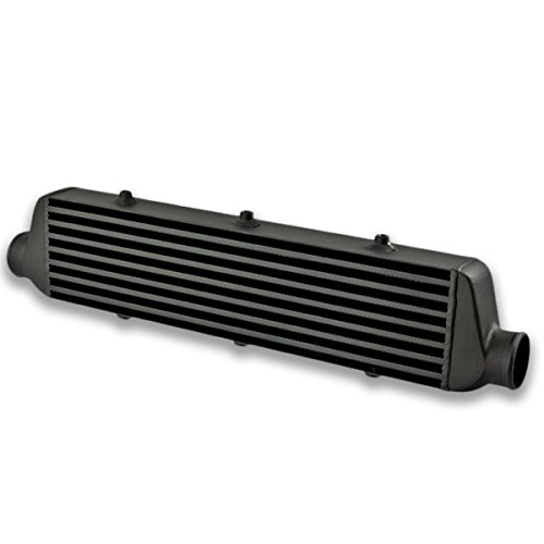 DNA Motoring ITCL-JL-001-BK Aluminum Intercooler Black