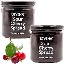 DIVINA Sour Cherry Spread Jam, 9 oz 2-Pack
