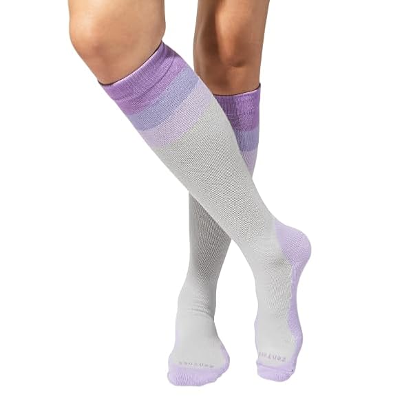 ZenToes Compression Socks 15-20mmHg, Anti-Slip Grippers (Large, Wide) by ZenToes - Image 2