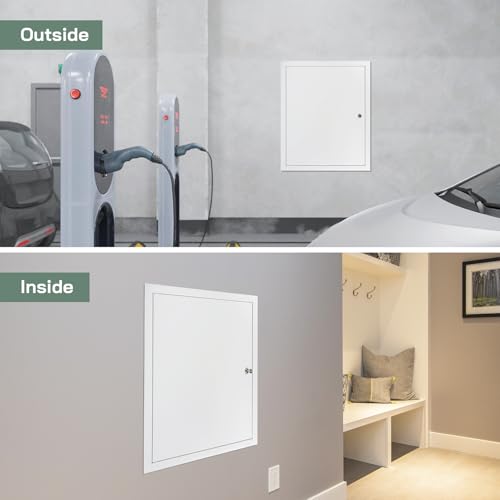 Vent Systems Lockable Access Panel for Drywall 16 x 20 Inch - Wall Hole Cover - Metal Access Door with Key - Plumbing Access Panel for Drywall - Service Shaft Crawl Space Door - Ceiling Access Panel by Vent Systems - Image 5