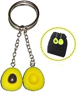 Divino BFF Avocado Cute Keychain for Couples & Friends | 2 Parts