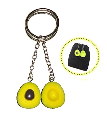 Divino BFF Avocado Cute Keychain for Couples & Friends | 2 Parts