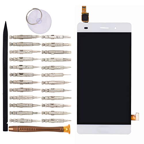 Image of LCD Screen Display with Digitizer Touch Panel Without Bezel Frame Compatible with Huawei P8 lite ALE-L21(White)